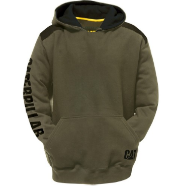 Caterpillar Men's Logo Panel Hooded Sweat Hoodies deep CAT-82436